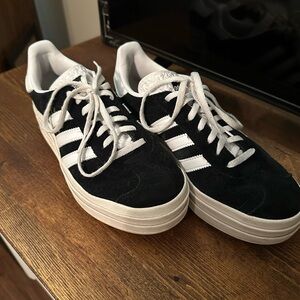 Adidas Black Suede Sneakers